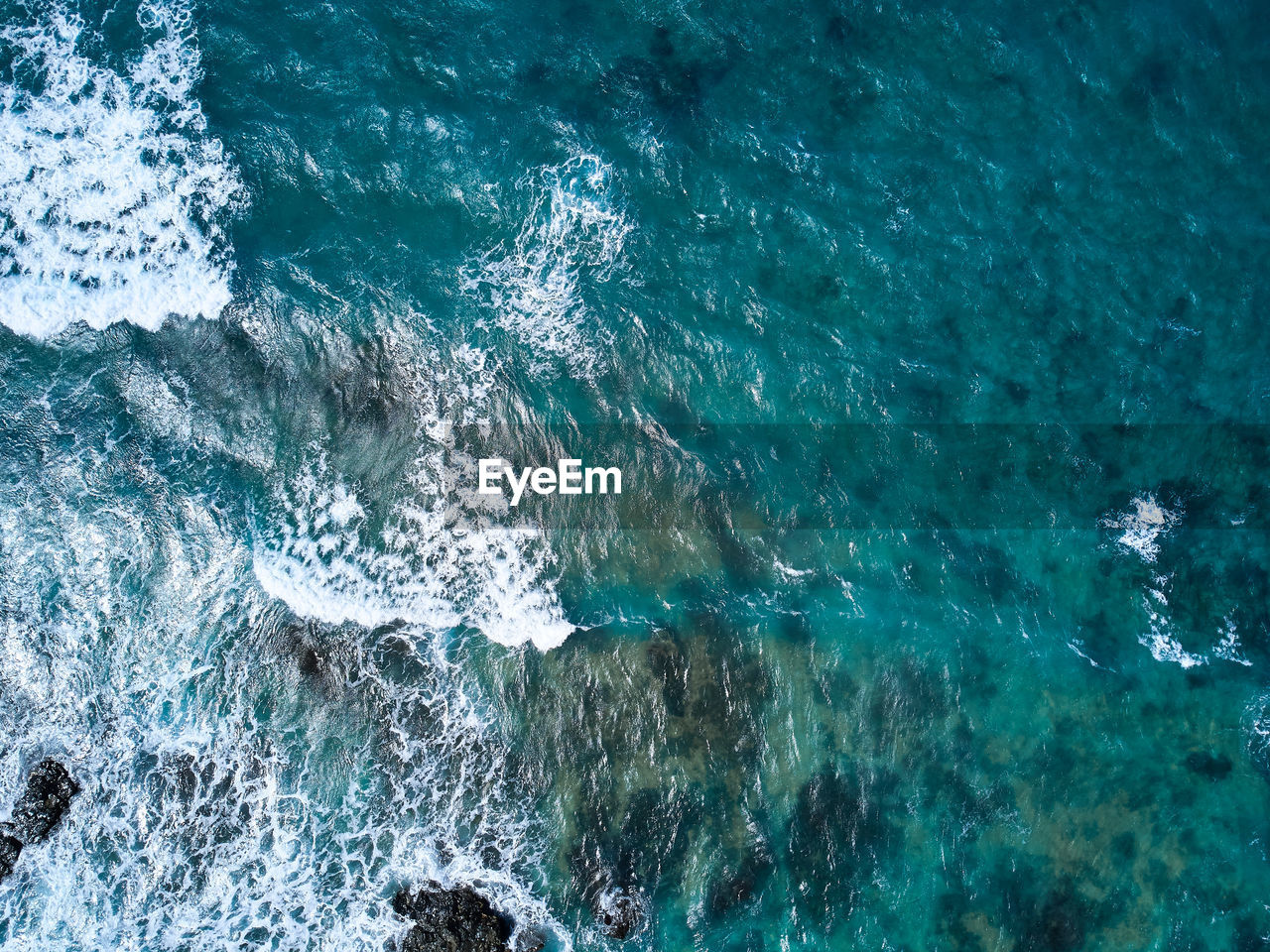 Jandia aerial view atlantic ocean and the coastline beach tigre ojos fuerteventura drone photography