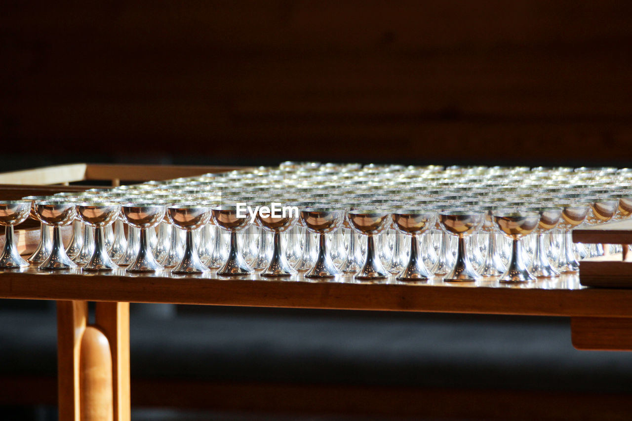 Close-up of glass on table