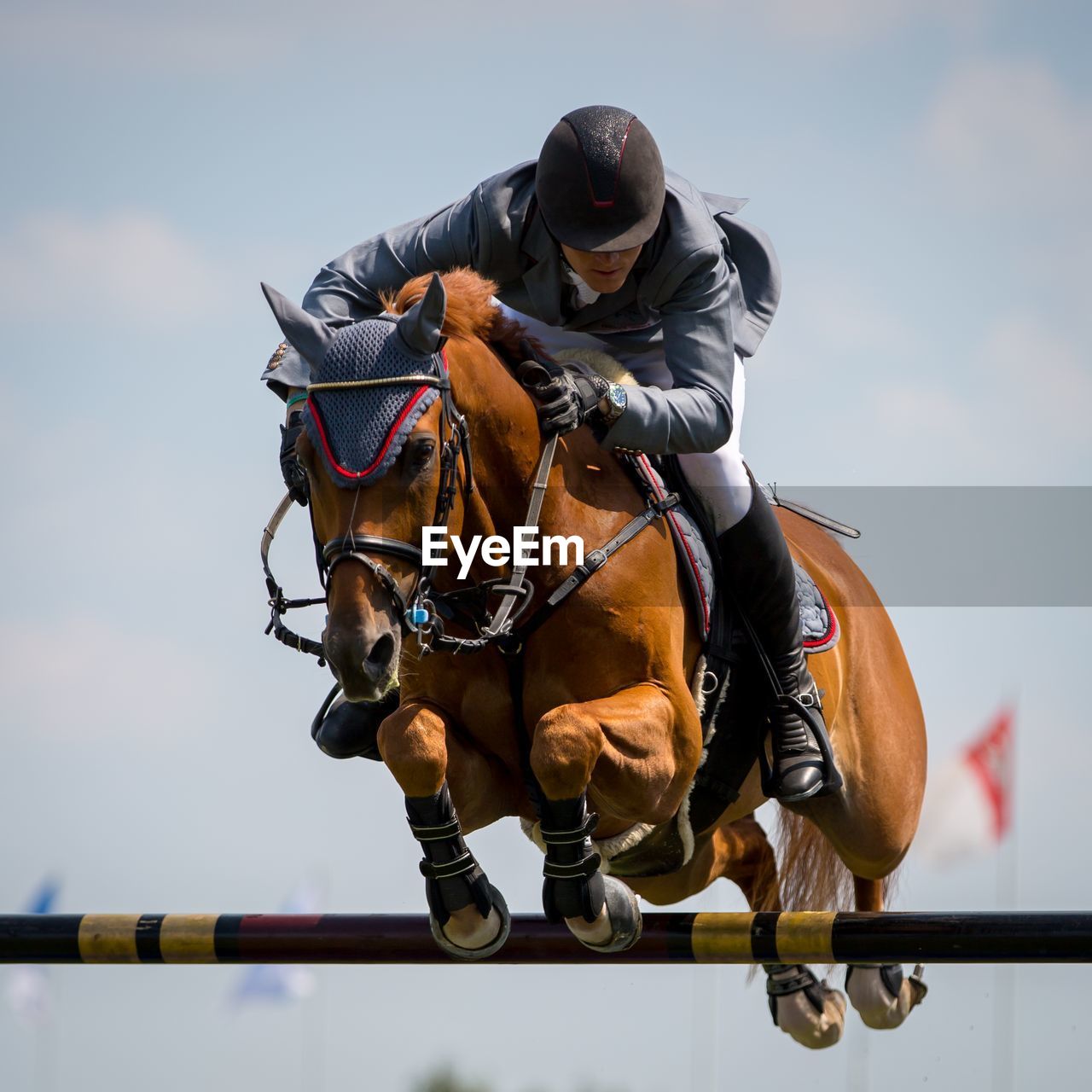 Man riding horse