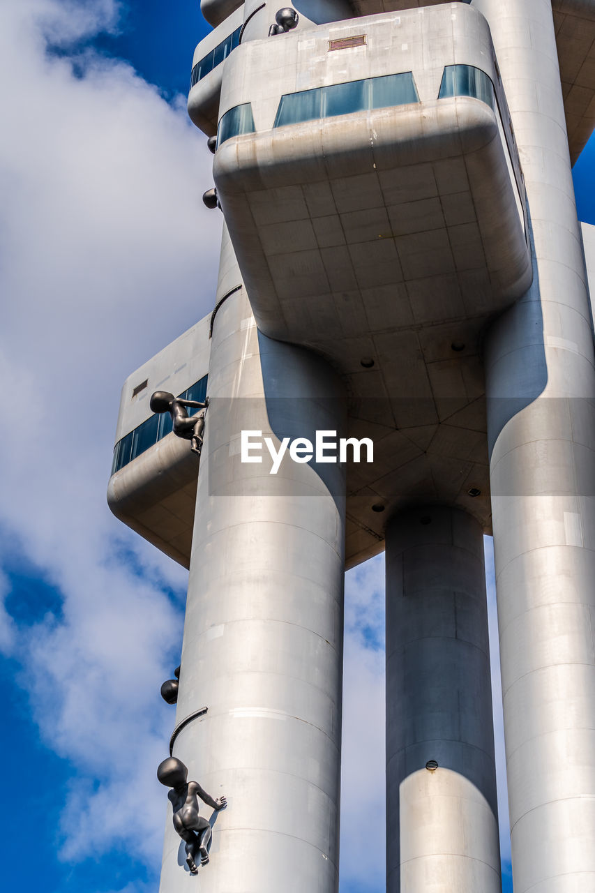 LOW ANGLE VIEW OF PIPES AGAINST SKY