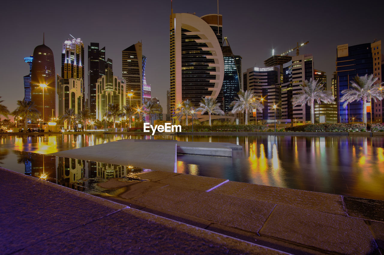 Doha skyline night shoot taken from sheraton  park