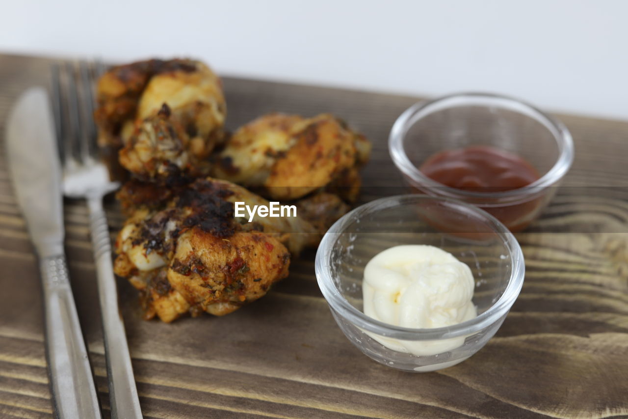 food and drink, food, dish, freshness, healthy eating, breakfast, dessert, produce, meal, baked, wellbeing, no people, indoors, fried food, studio shot, wood, close-up, vegetable, bowl, table, eating utensil, cuisine, meat, focus on foreground, fritter, household equipment