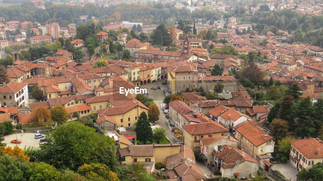 Panoramic view of italian medieval town