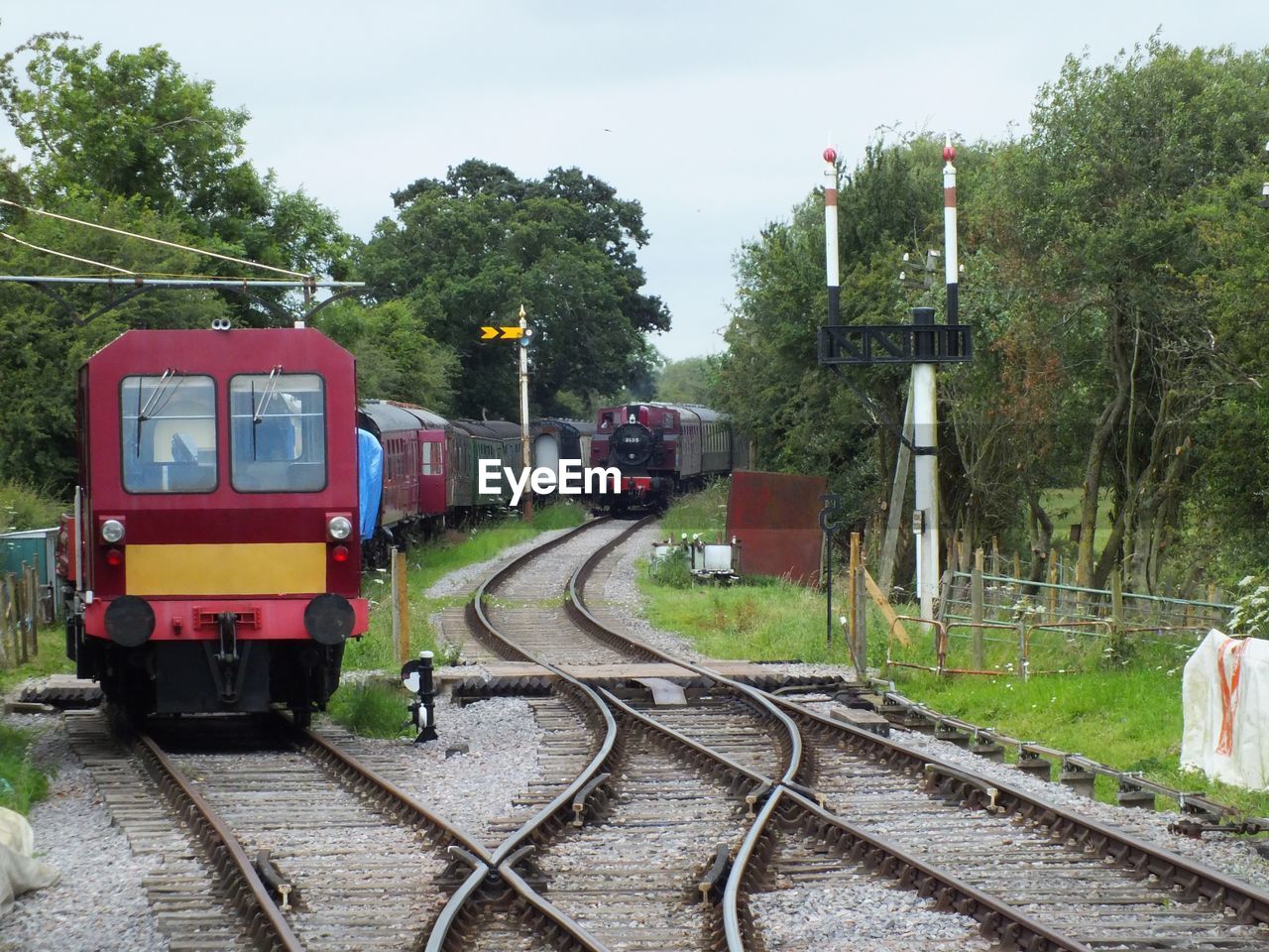 RAILROAD TRACKS IN RAILROAD STATION