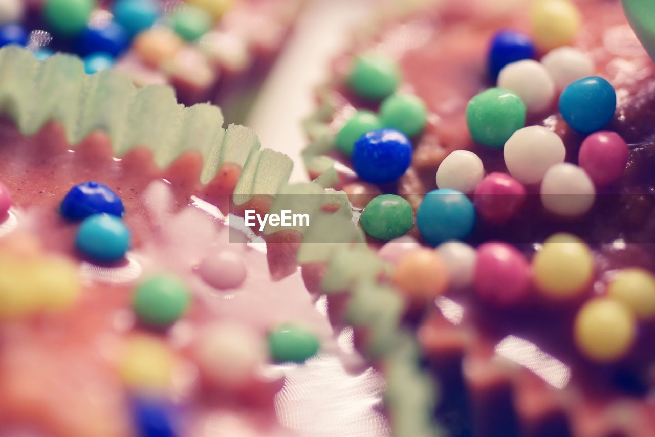 CLOSE-UP OF COLORFUL CANDIES