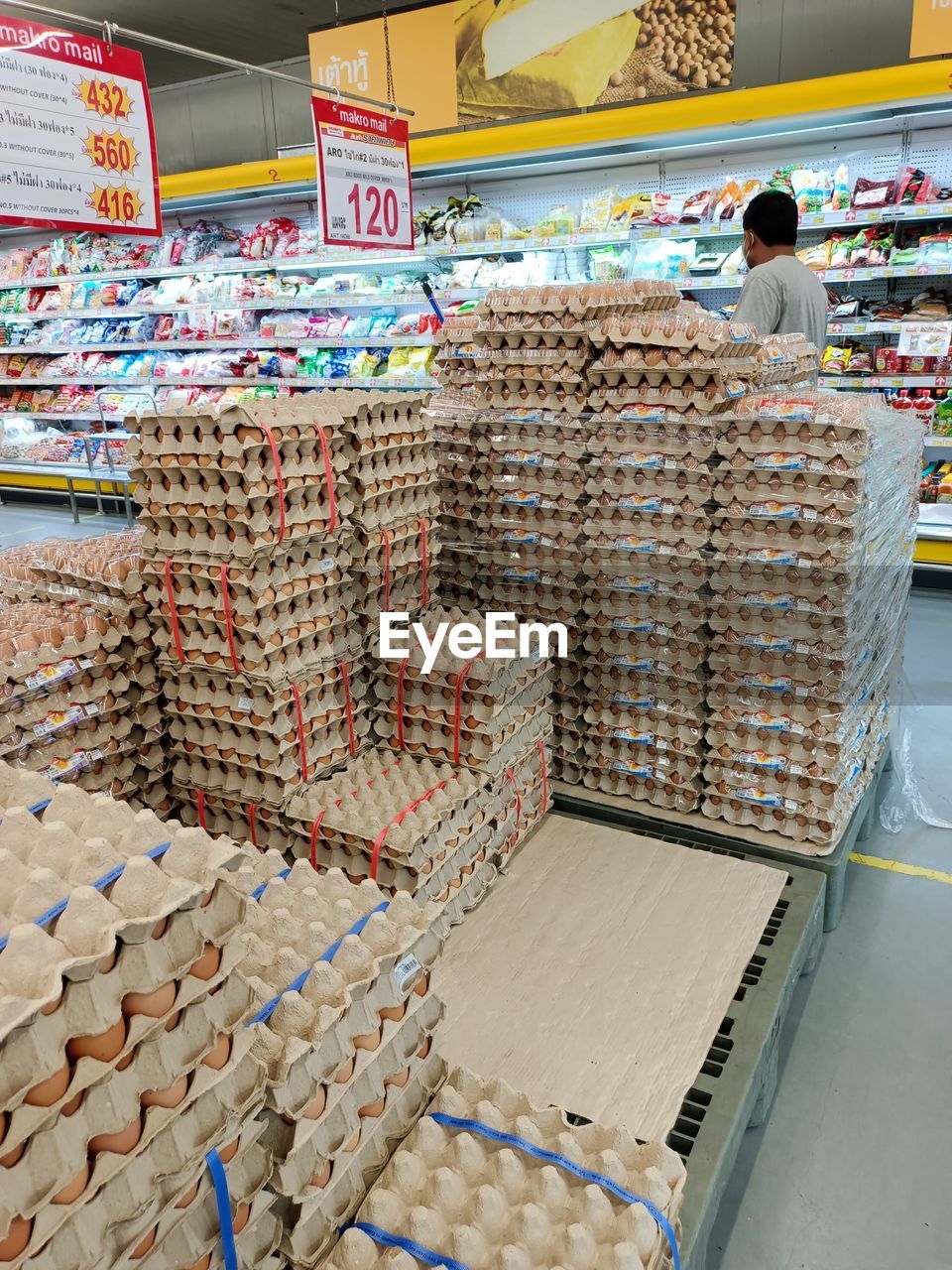 Egg Egg Men People Food Healthy Eating Delicious Supermarket Men Stack Working For Sale Market Farmer Market Market Stall Shop Stall