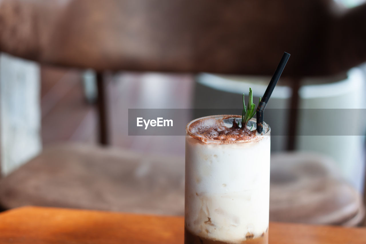 Close-up of drink on table