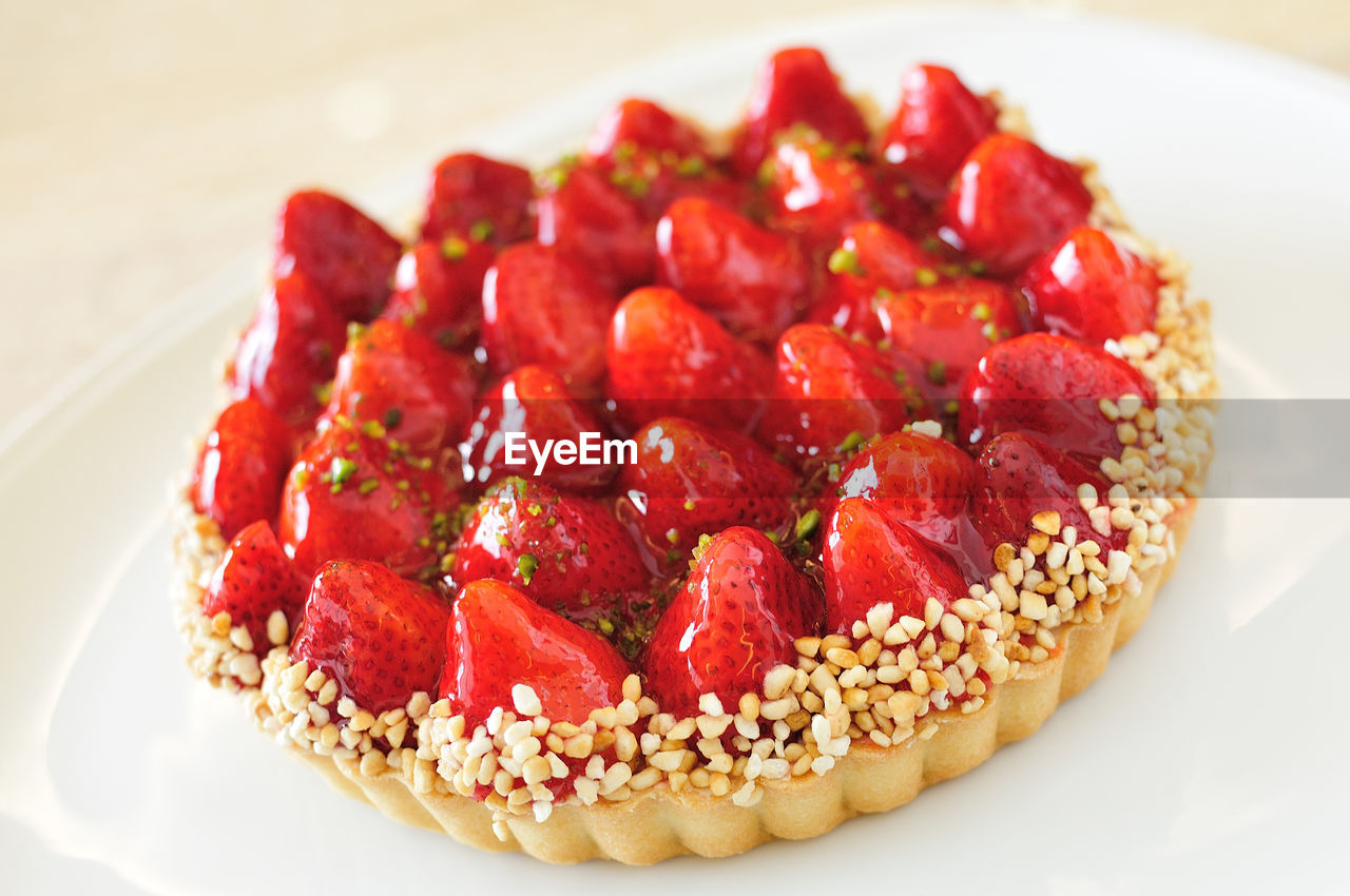 Close-up of dessert in plate