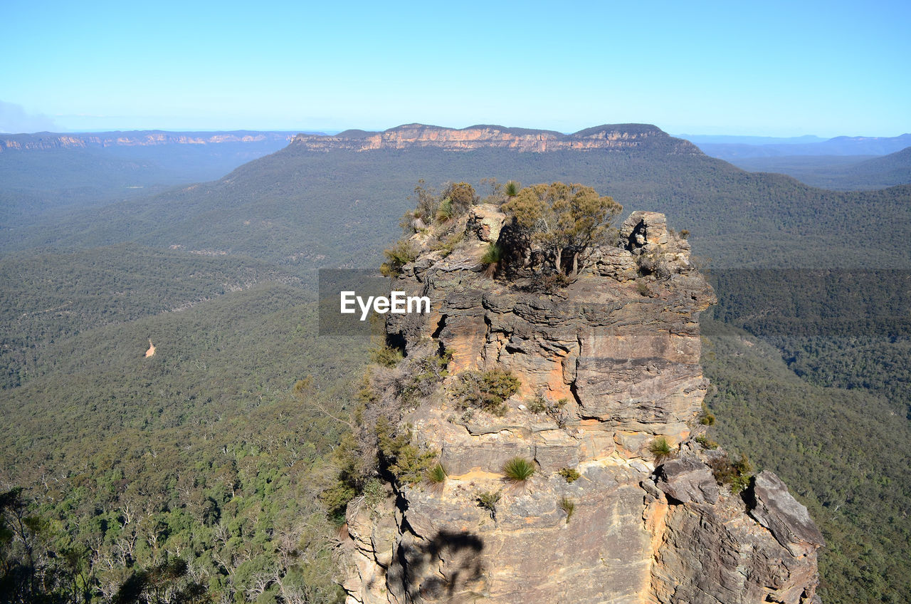 PANORAMIC VIEW OF ROCK FORMATIONS