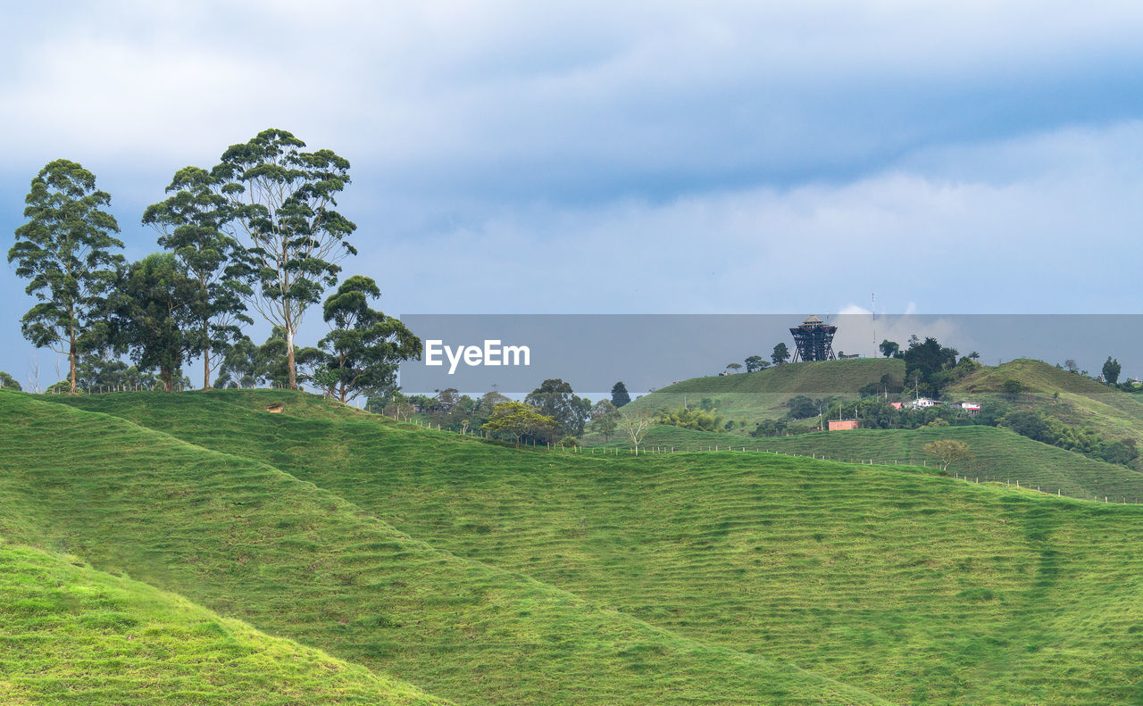 Scenic view of landscape against sky