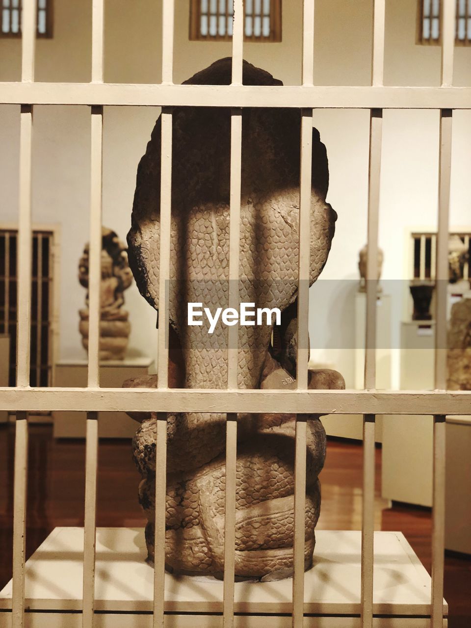 CLOSE-UP OF DOG SITTING IN CAGE