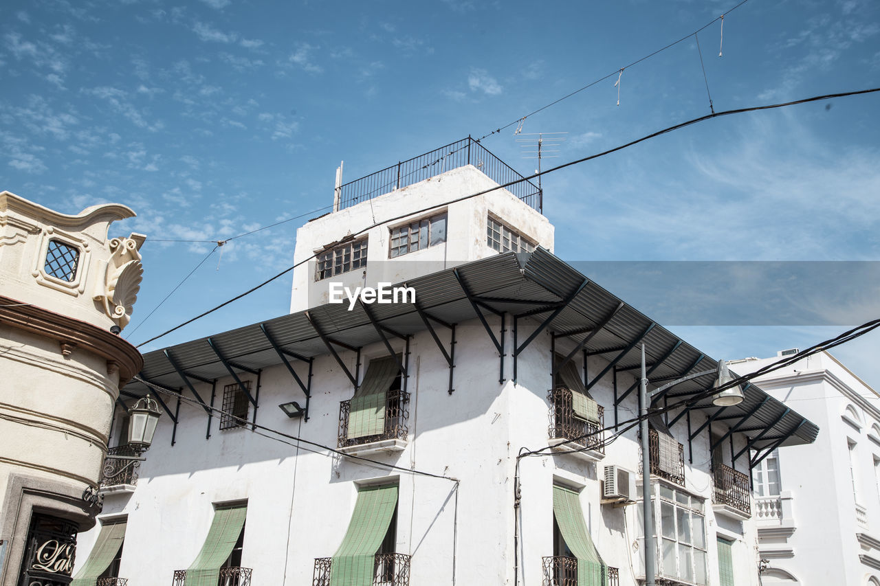 Low angle view of building against sky