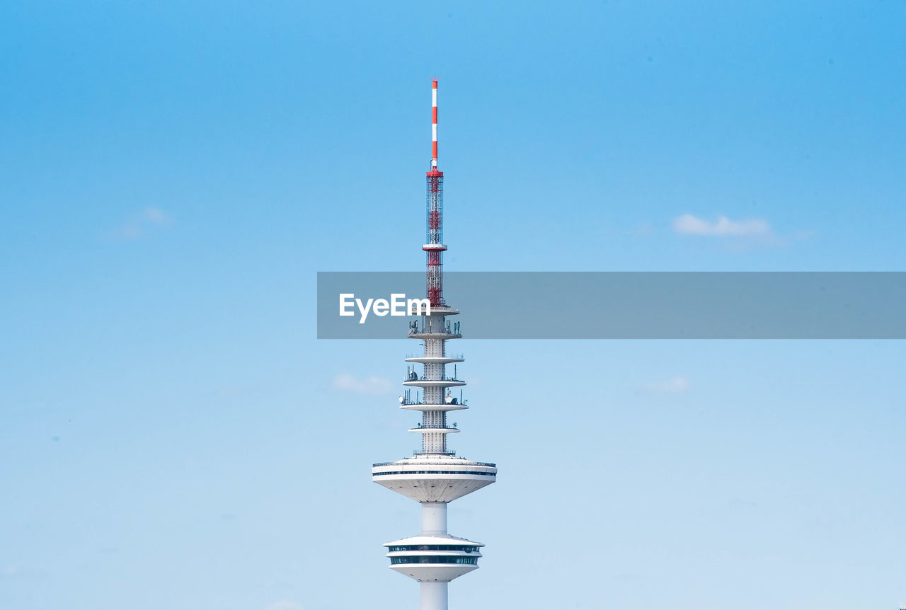 LOW ANGLE VIEW OF COMMUNICATIONS TOWER