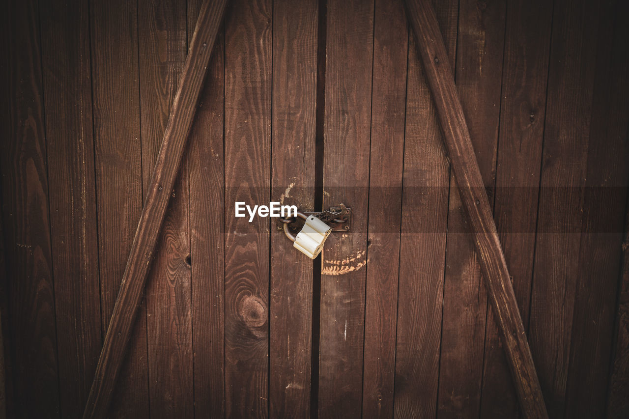 Full frame shot of wooden door