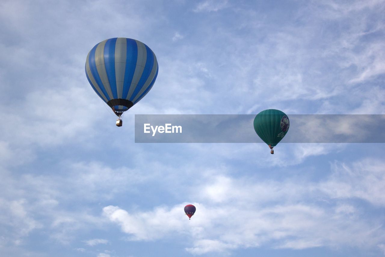 LOW ANGLE VIEW OF KITE FLYING IN SKY