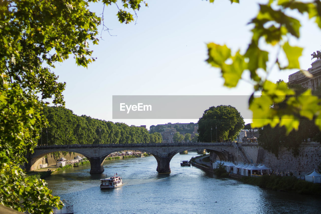 VIEW OF BRIDGE OVER RIVER AGAINST SKY