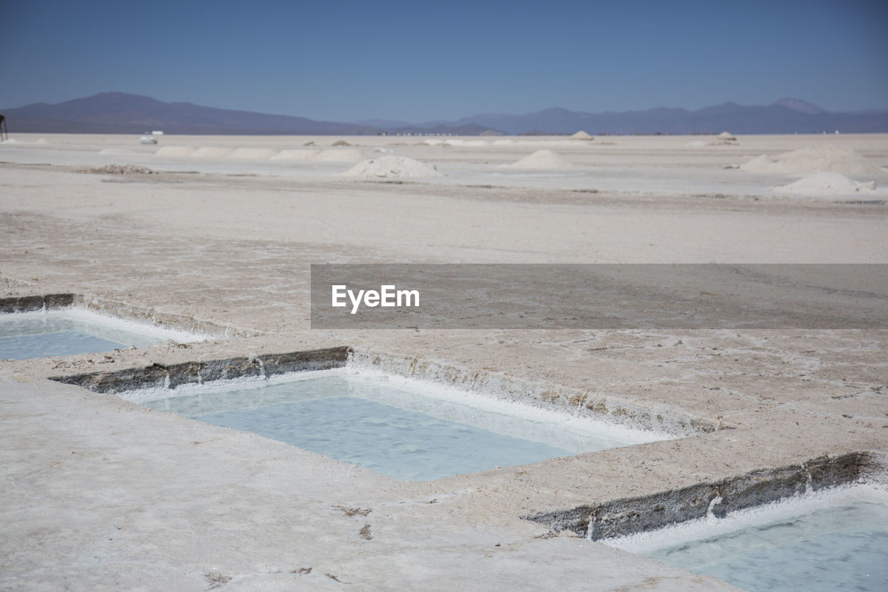 Scenic view of desert against sky