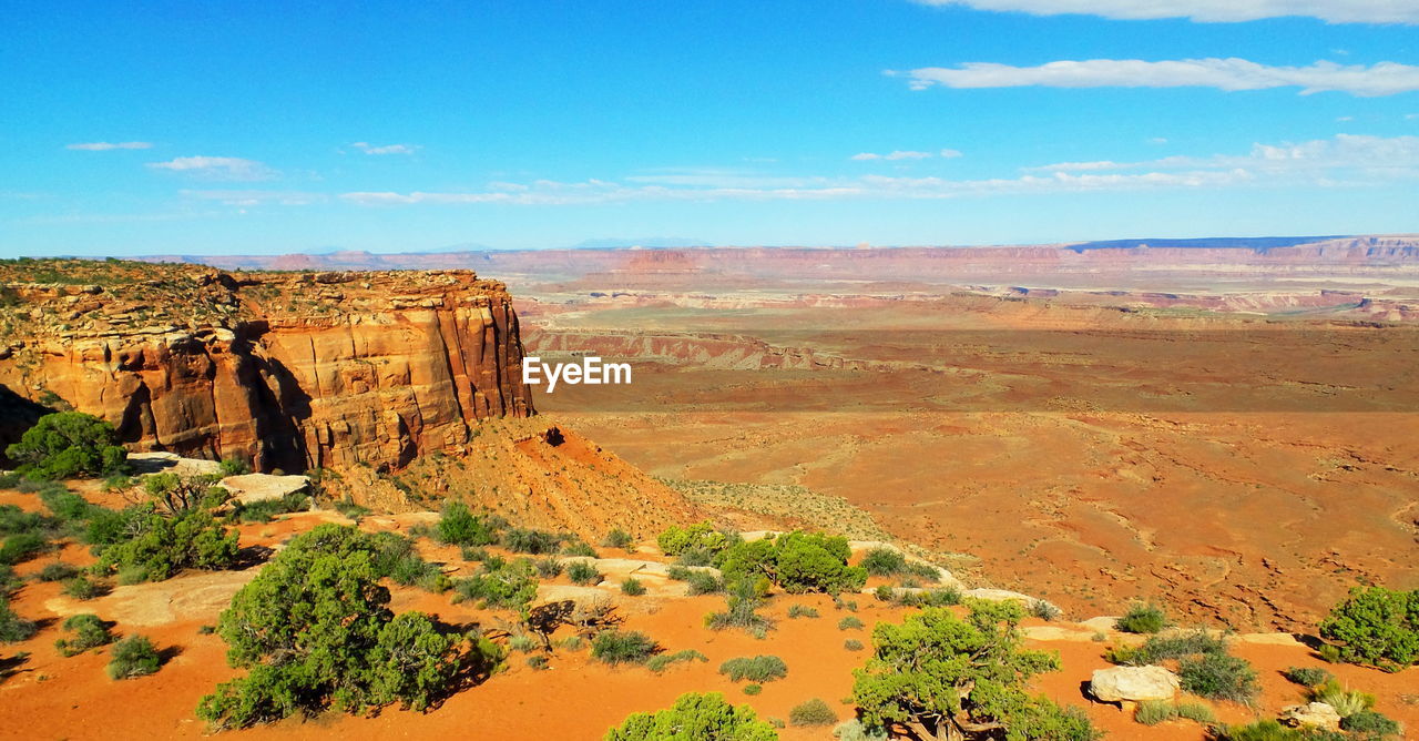Idyllic shot of desert landscape against sky