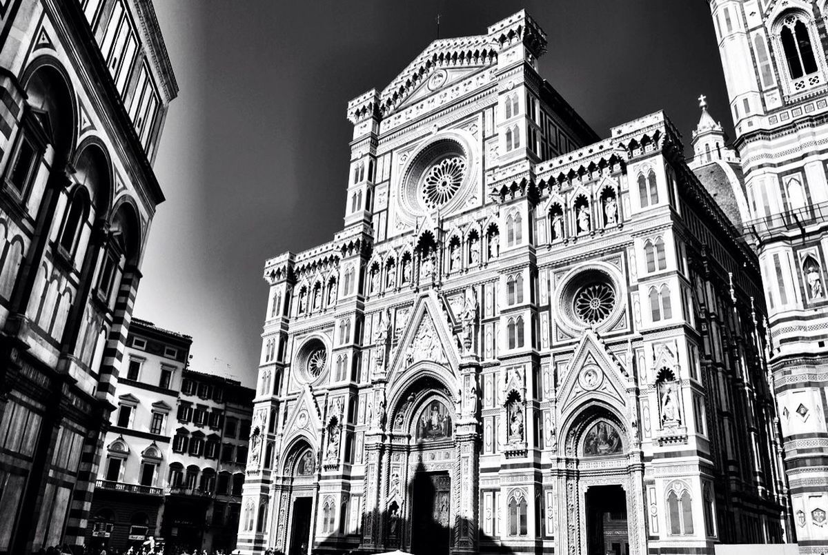 Low angle view of florence cathedral