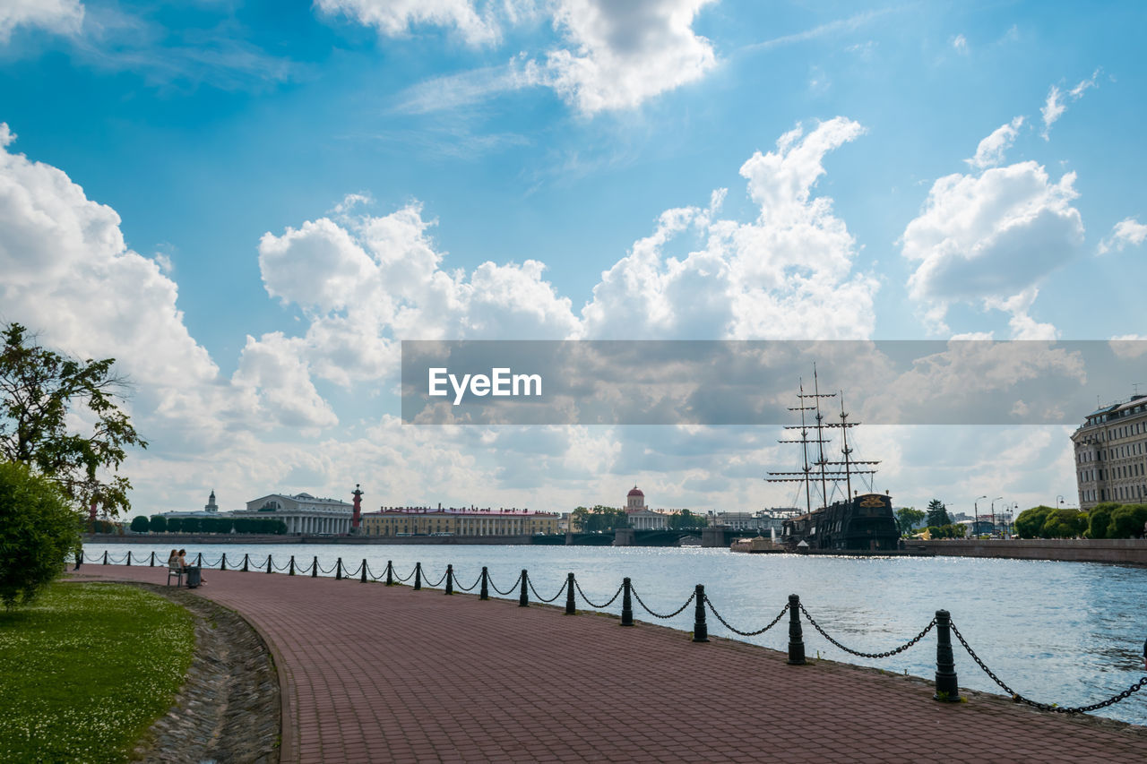 The view from park on peter and paul cathedral island