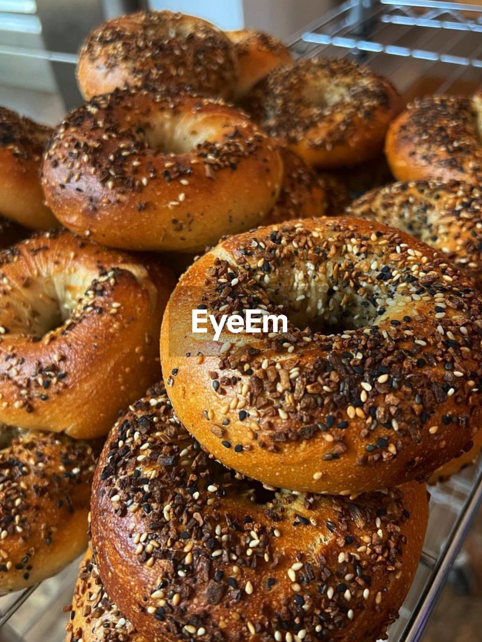 close-up of donuts in plate