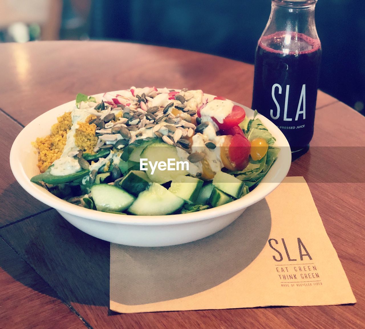 CLOSE-UP OF SALAD SERVED IN PLATE