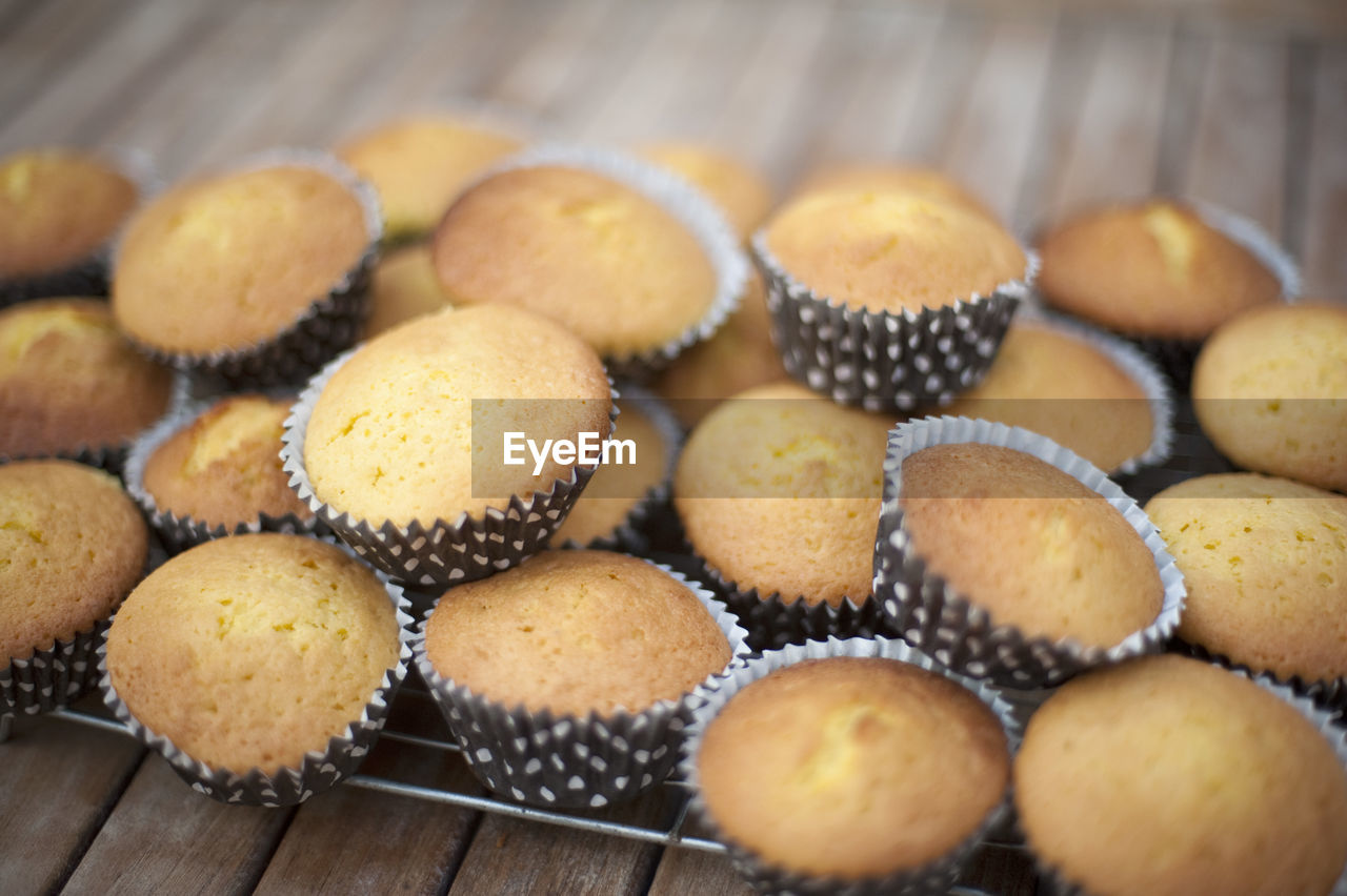 Cupcakes on cooling rack