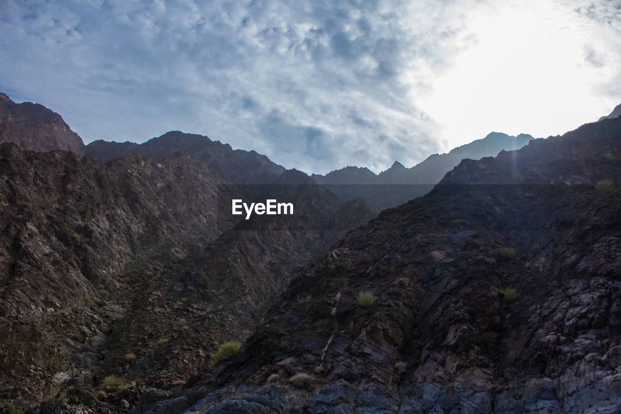 MOUNTAIN RANGE AGAINST SKY