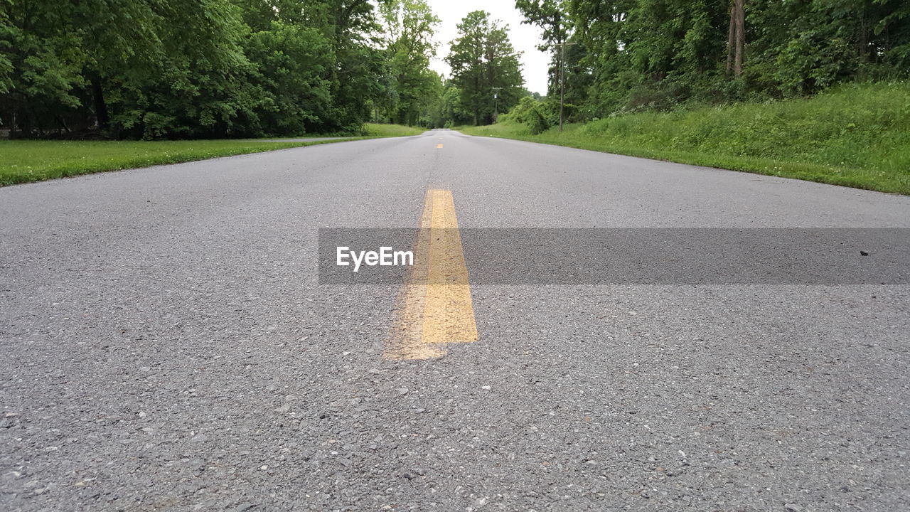 Road passing through country road