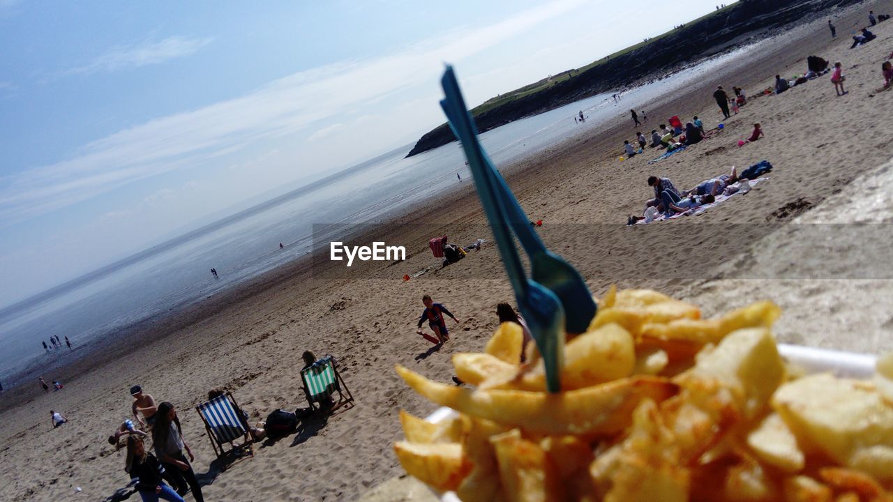 PEOPLE ON BEACH