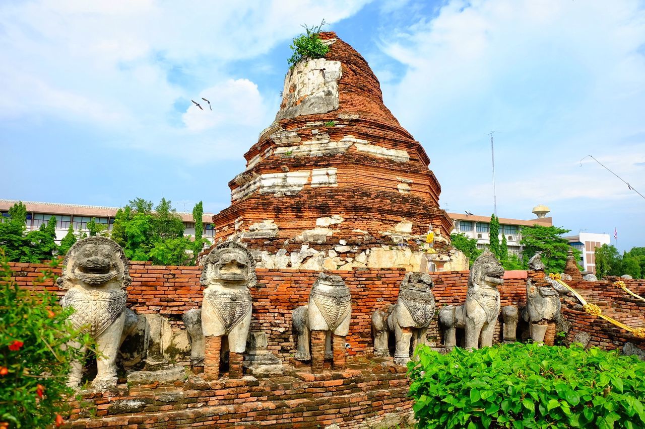 LOW ANGLE VIEW OF TEMPLE