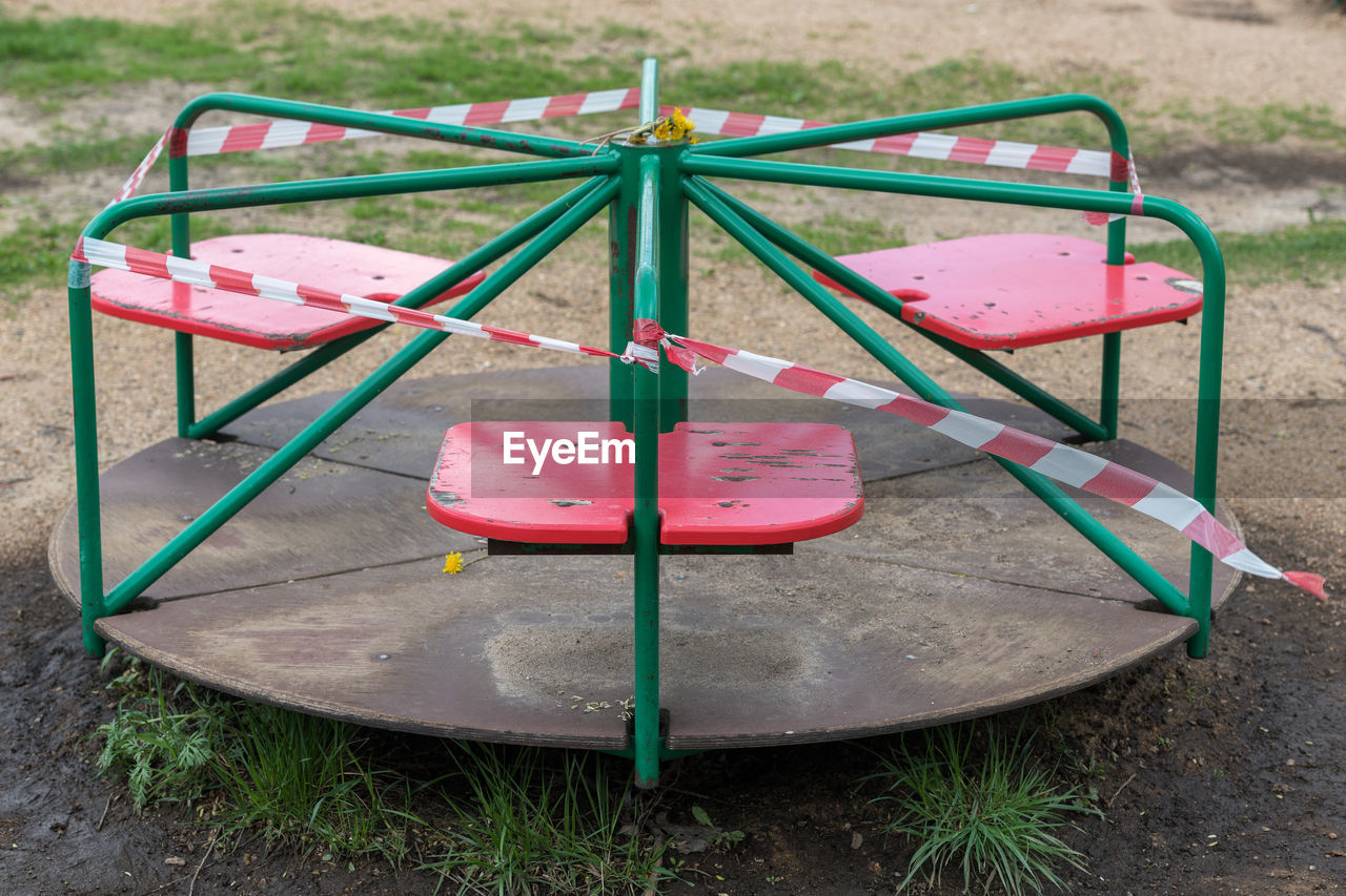 Close-up of playground