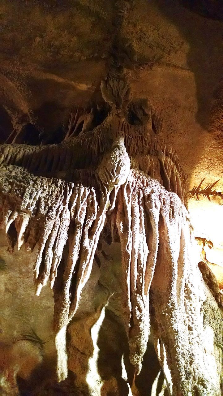 Stalactites and stalagmites in cave