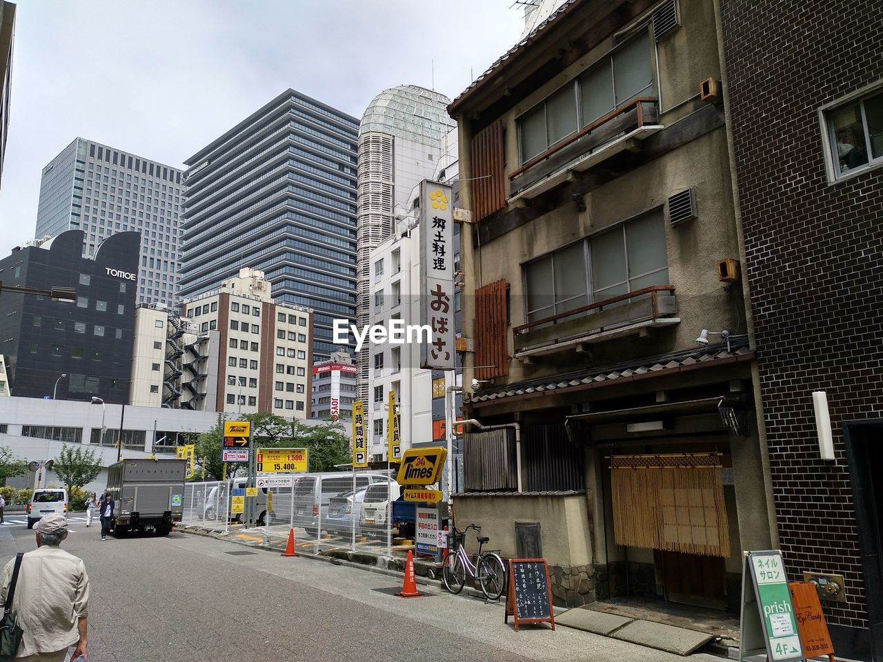 CITY STREET AND BUILDINGS