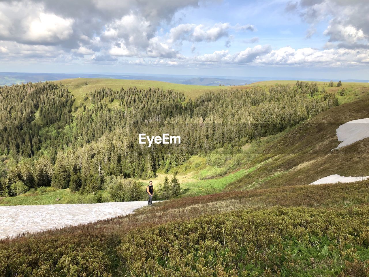 Spring snow remains at mt. feldberg