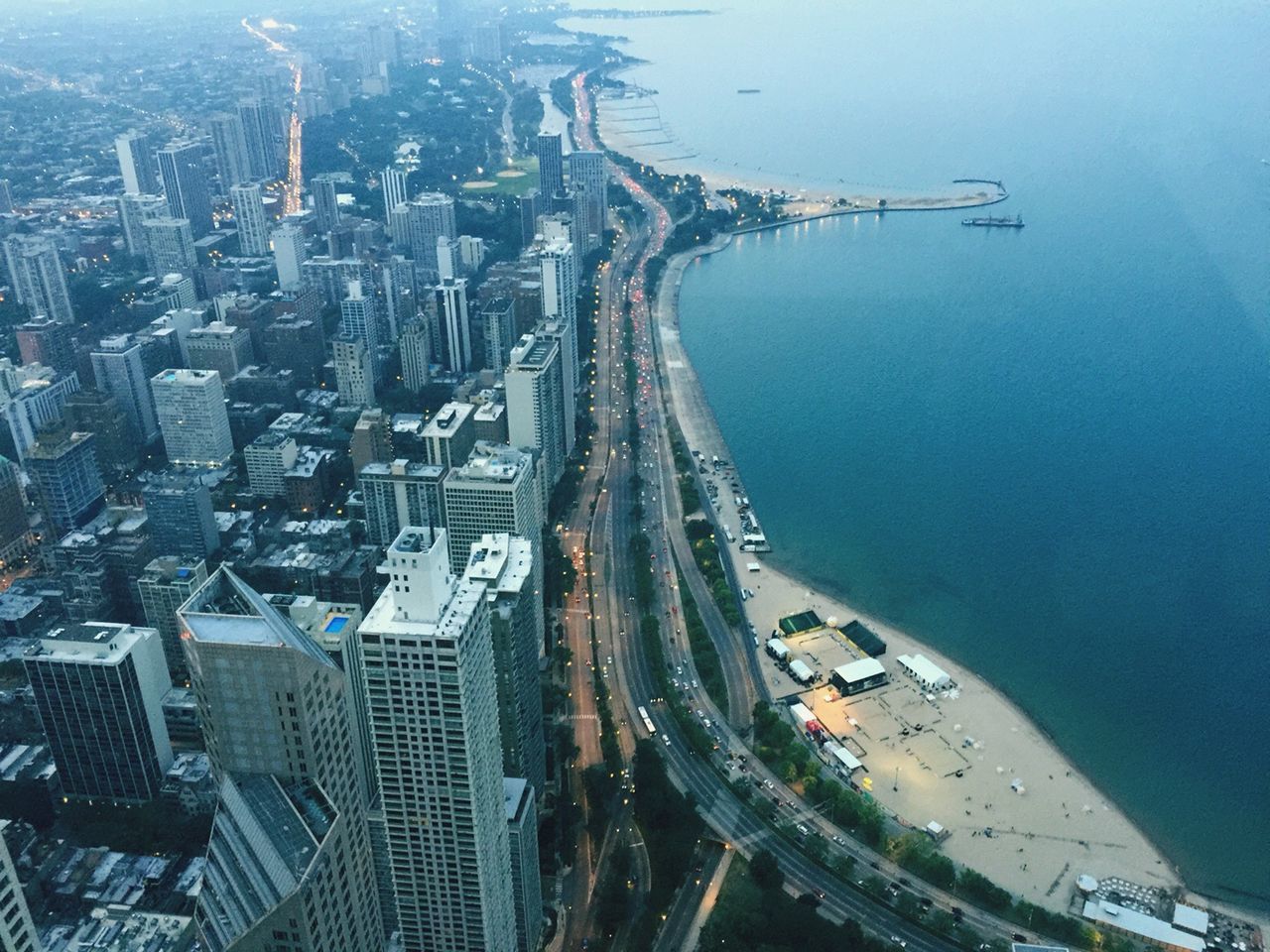 Aerial view of cityscape