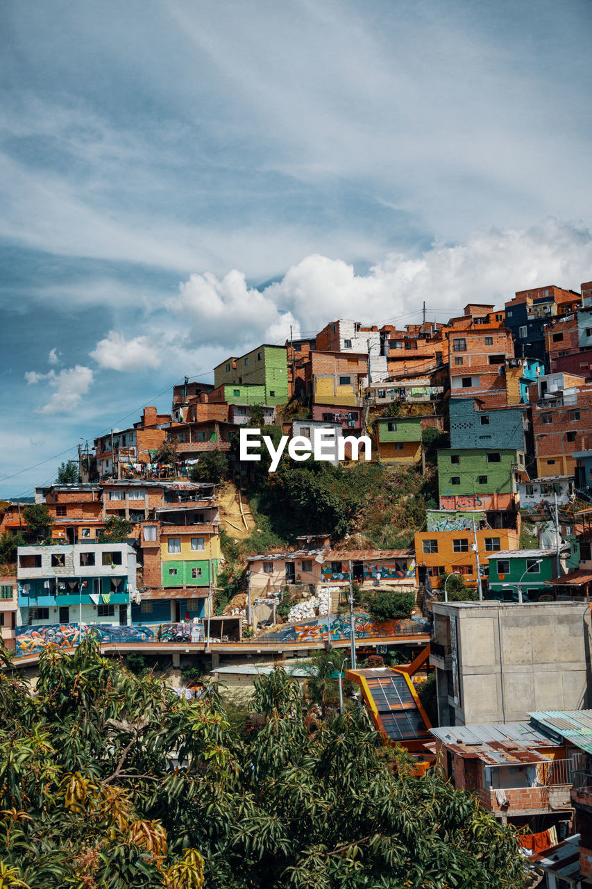 Slum in medellin at colombia