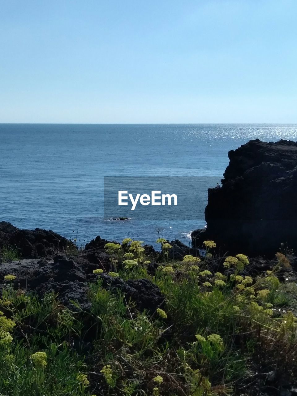 VIEW OF SEA AGAINST CLEAR SKY