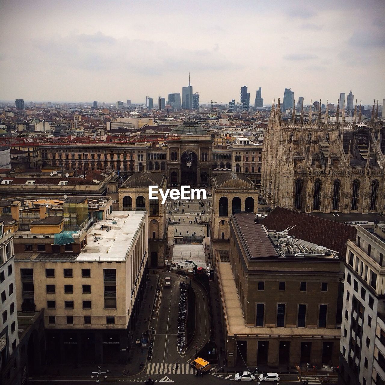 High angle view of cityscape