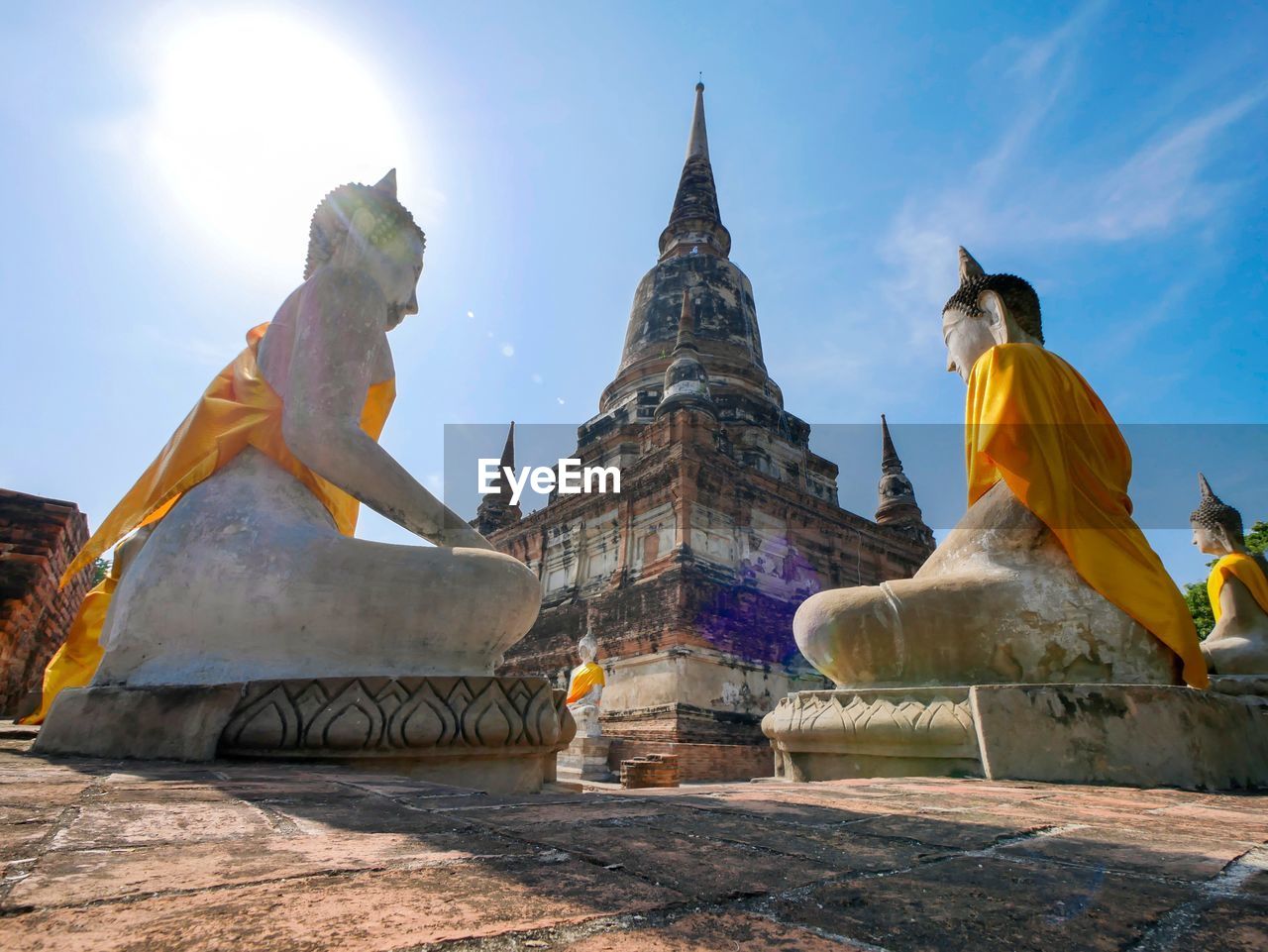 Old temple wat yai chai mongkhon of ayutthaya province