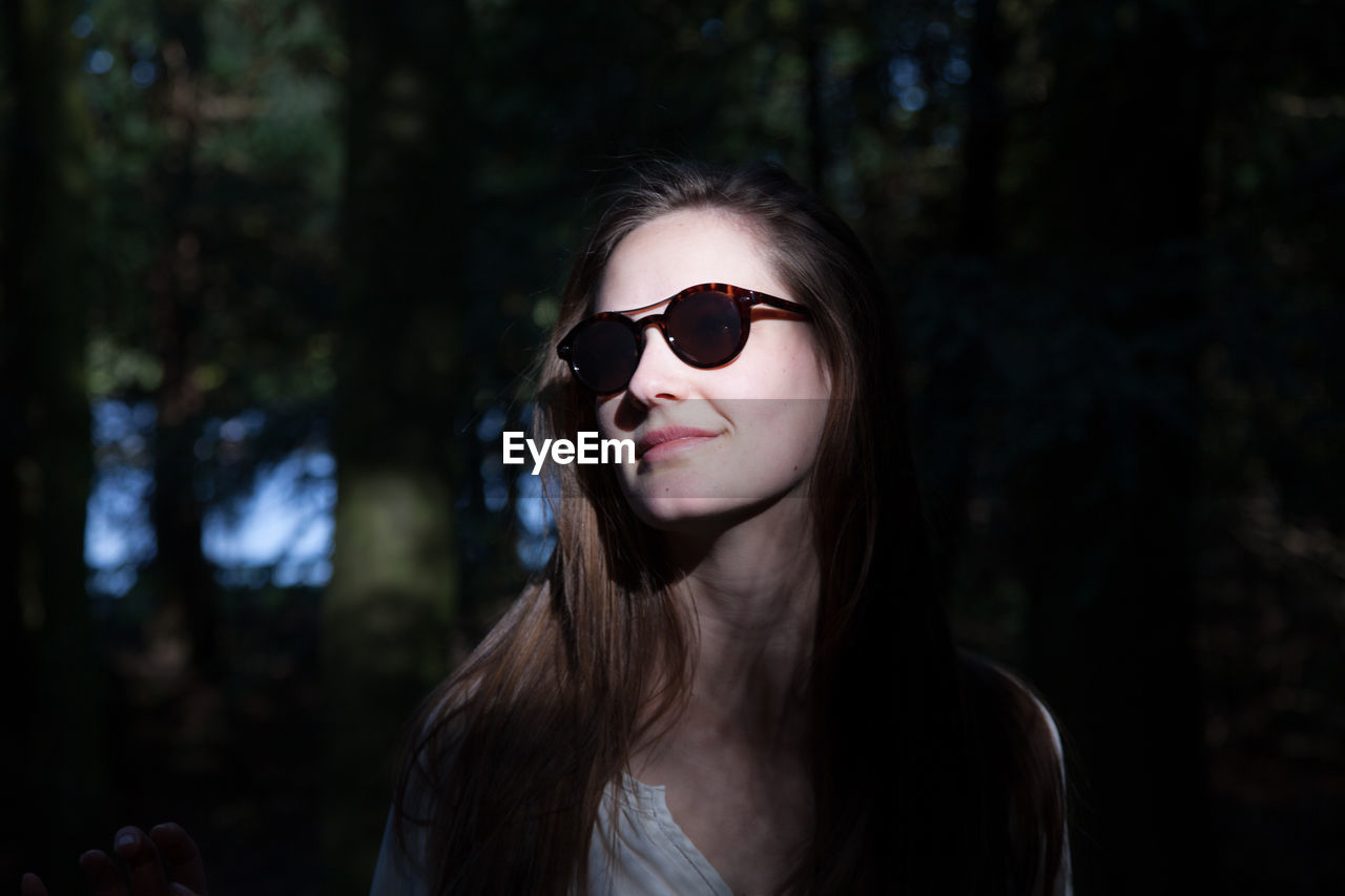 Portrait of young woman