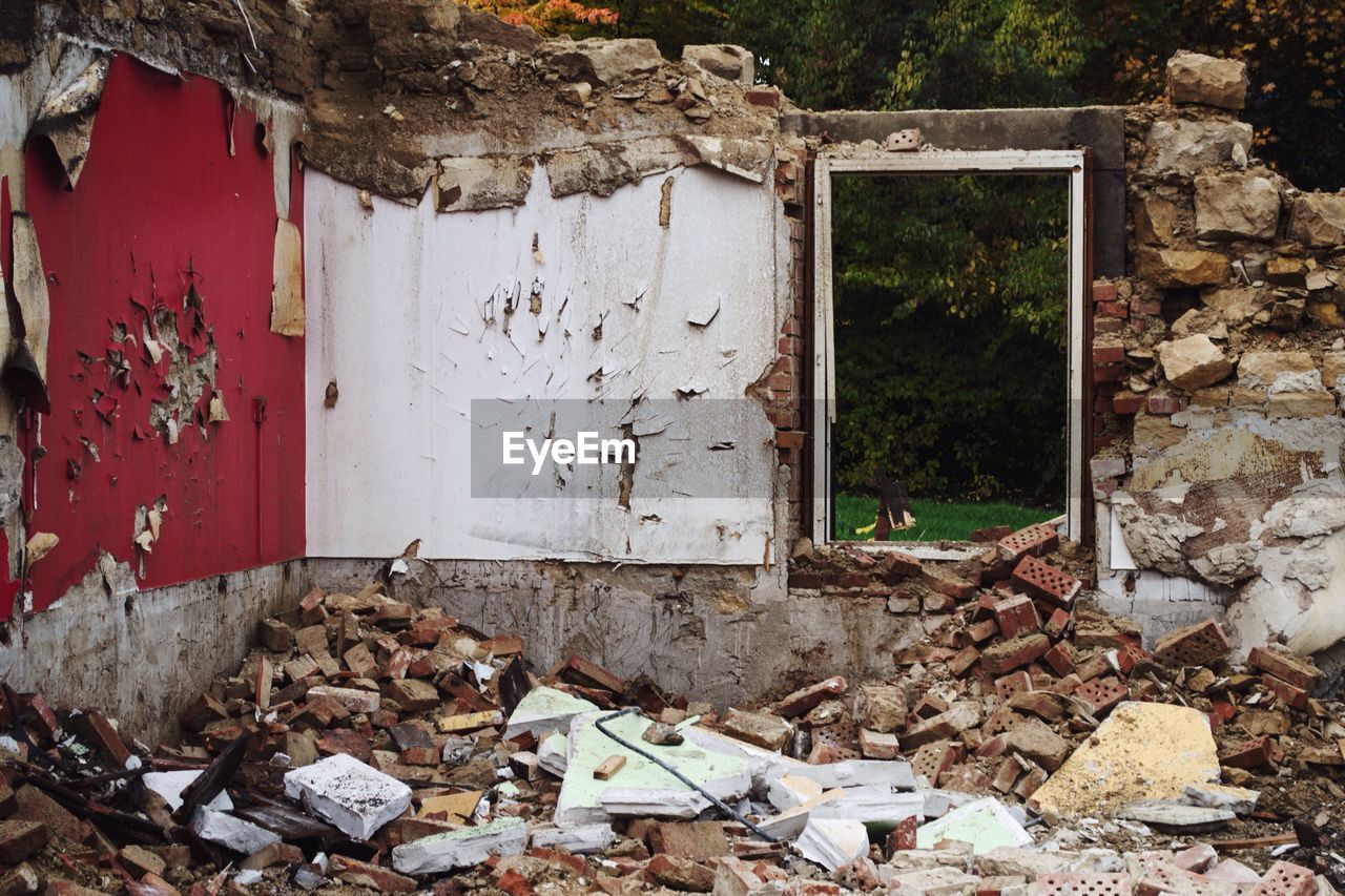 VIEW OF ABANDONED HOUSE