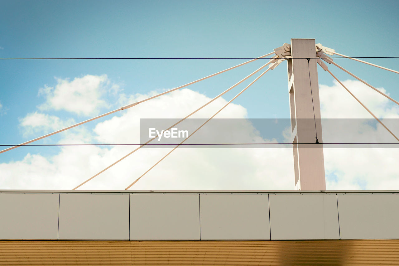 LOW ANGLE VIEW OF POWER LINES AGAINST SKY