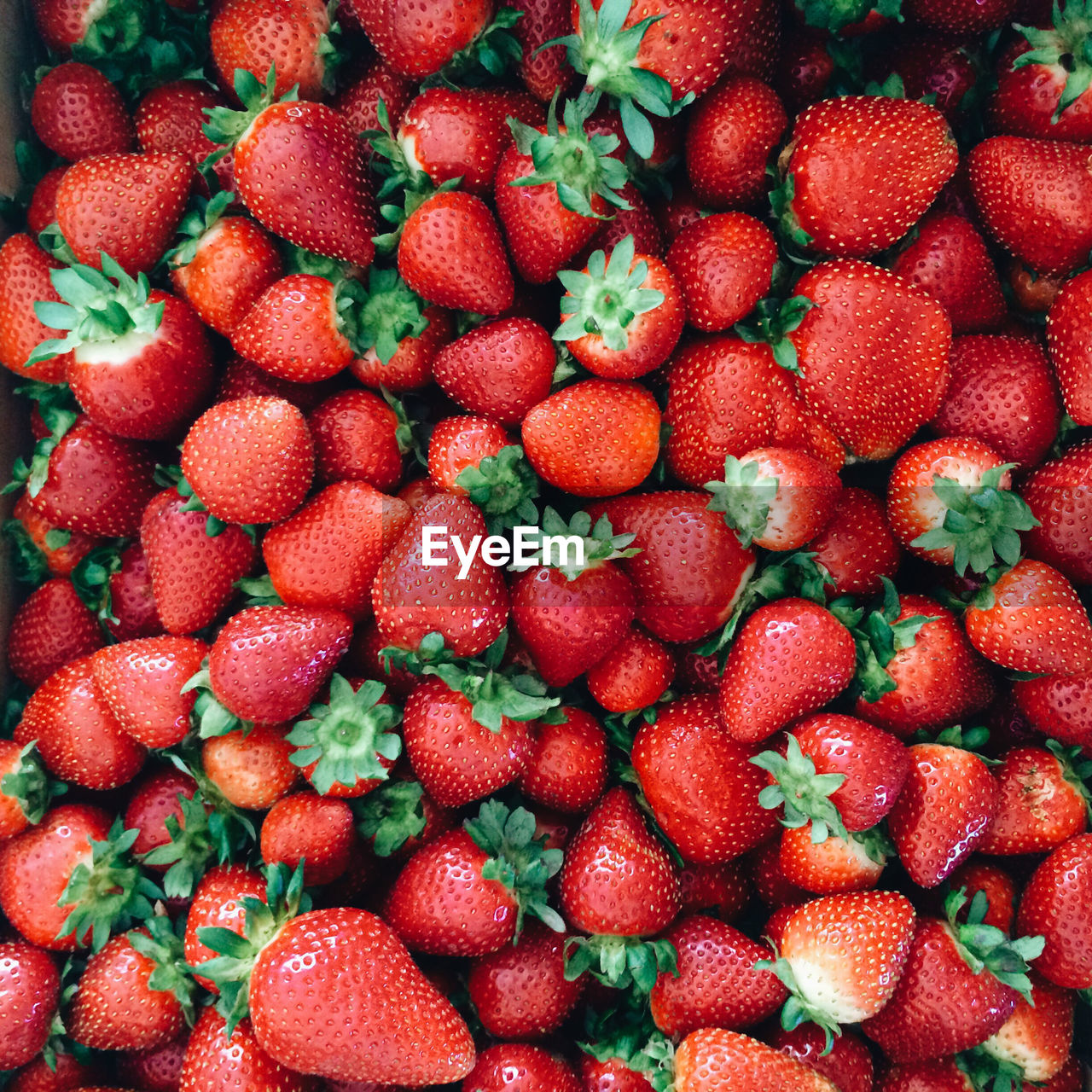 Full frame shot of strawberries