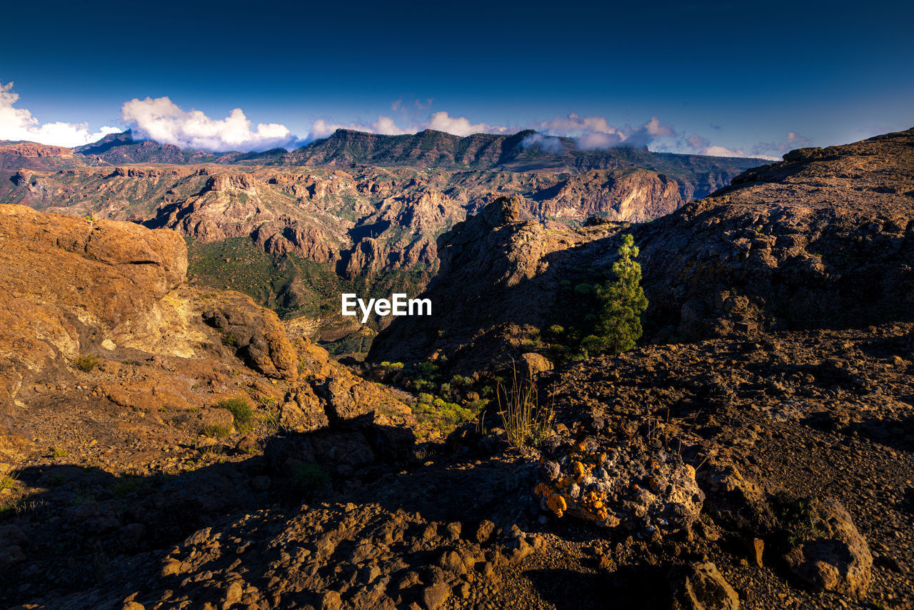 Mountain view near mogán, gran canaria, spain.