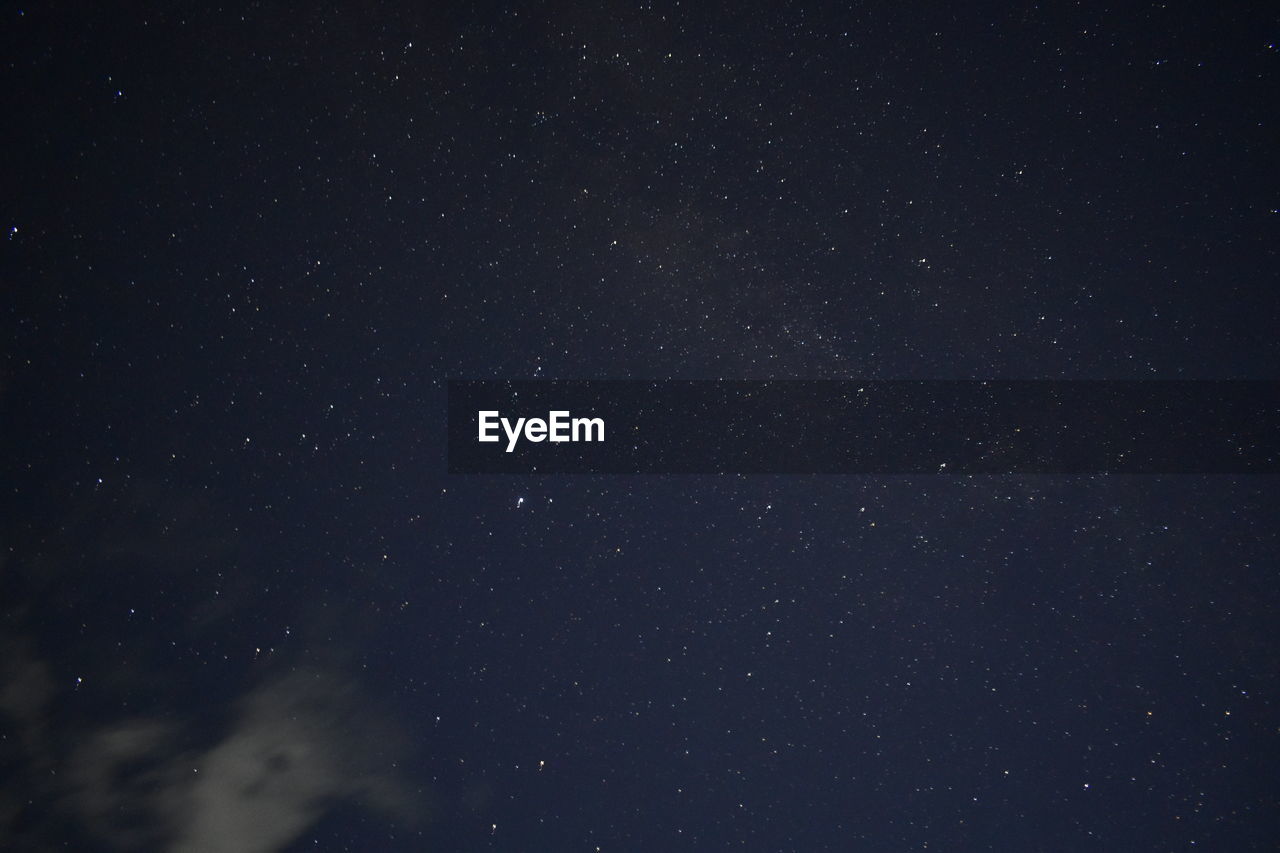 Low angle view of stars in sky