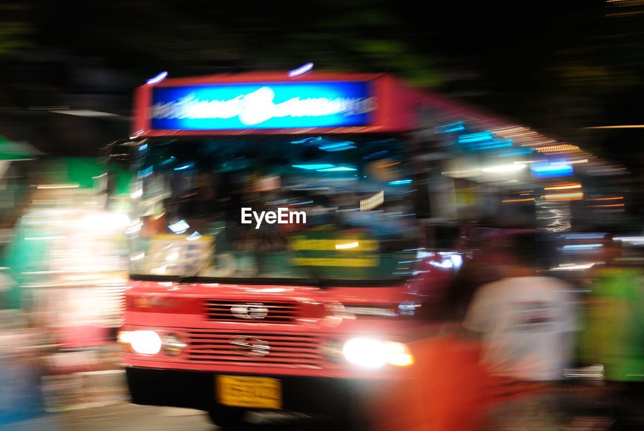 TRAFFIC ON ROAD AT NIGHT