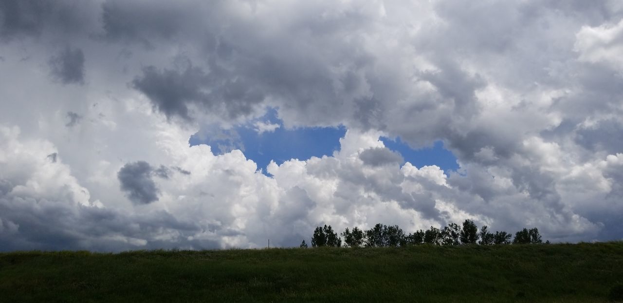 PANORAMIC SHOT OF LAND AGAINST SKY