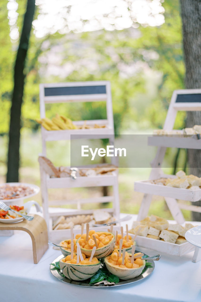 close-up of food in plate on table