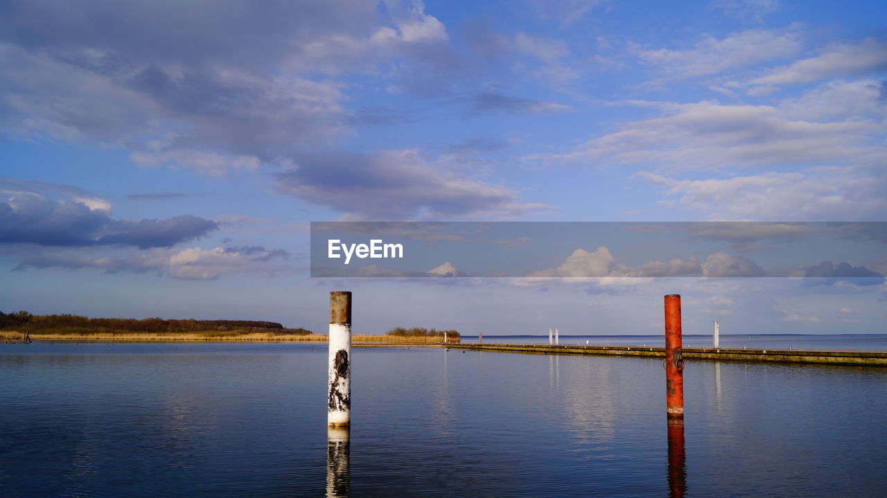 VIEW OF LAKE AGAINST SKY